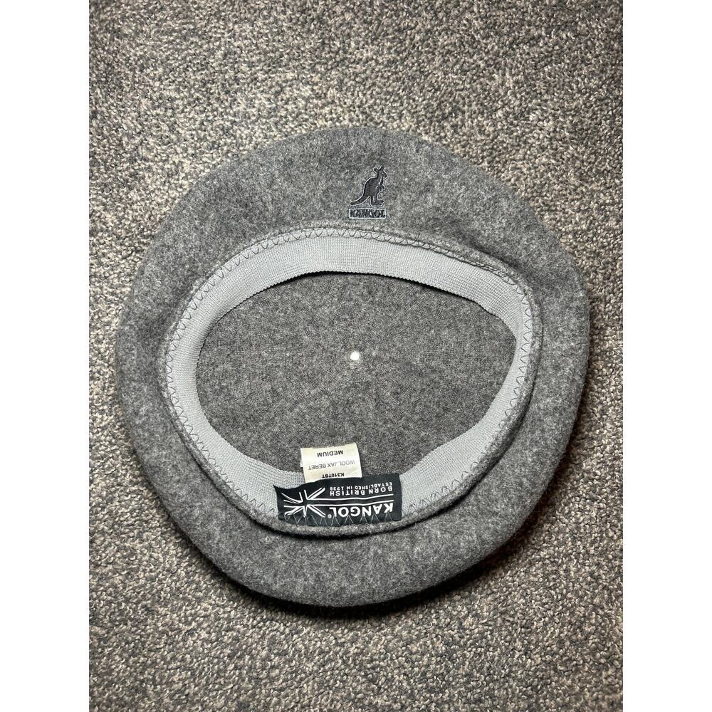 Kangol Gray Wool Beret Hat
